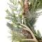 Glitzhome&#xAE; 24&#x22; Pre-Lit Flocked Pinecone &#x26; Antler Wreath